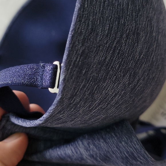 🧸 AERIE HEATHER NAVY DARK BLUE STRAPLESS OR STRAP T SHIRT COMFORT EVERYDAY BRA - Picture 8 of 8